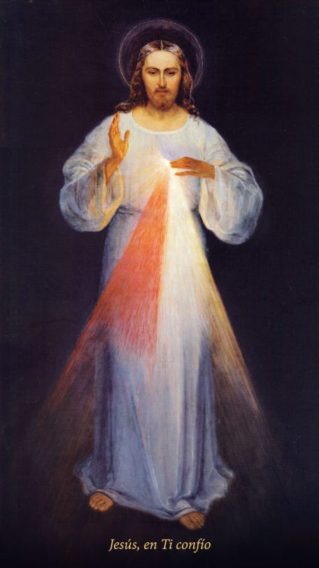 Divine Miséricorde : 9 jours pour implorer le pardon de Dieu Divina-misericordia-kazimirowski-1934_red-456